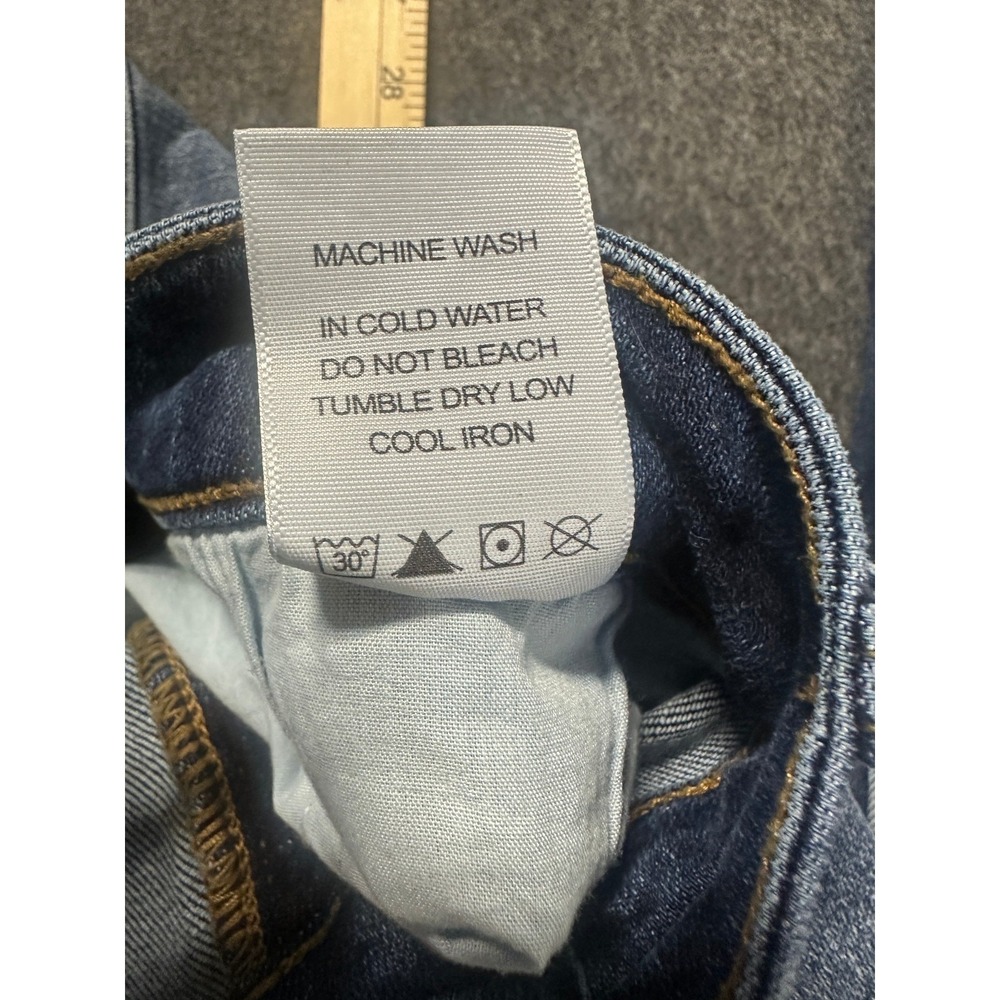Judy Blue Billie Bleach Splash Boyfriend Jeans Blue High Rise Plus Size 15 / 32 - Picture 10 of 15